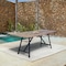 Armen Living Koala Outdoor Patio Light Eucalyptus Wood and Metal Rectangle Dining Table 840254332300 - alternate 3
